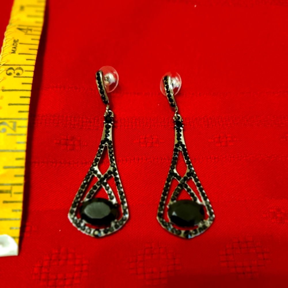 Black Crystal earrings